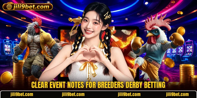 Clear event notes for Breeders Derby betting Clear event notes for Breeders Derby betting