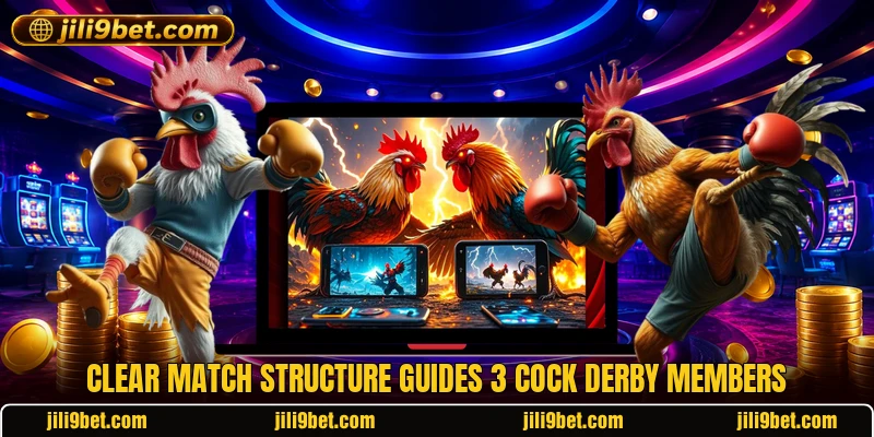 Clear match structure guides 3 Cock Derby members Clear match structure guides 3 Cock Derby members