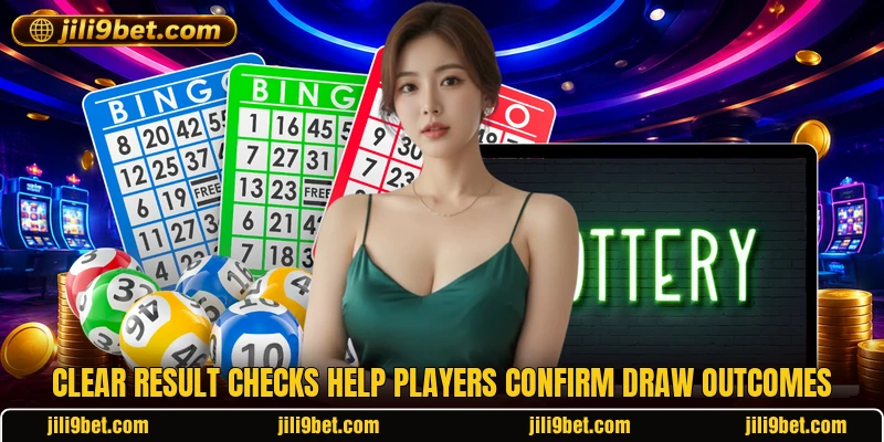 Clear result checks help players confirm draw outcomes
