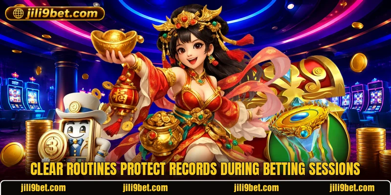 Clear routines protect records during betting sessions