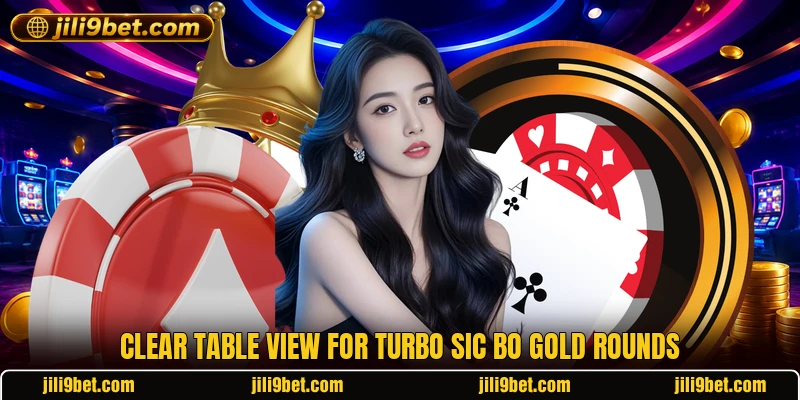 Clear table view for Turbo Sic Bo Gold rounds Clear table view for Turbo Sic Bo Gold rounds