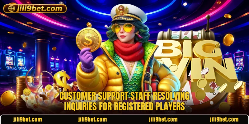 Customer support staff resolving inquiries for registered players Customer support staff resolving inquiries for registered players