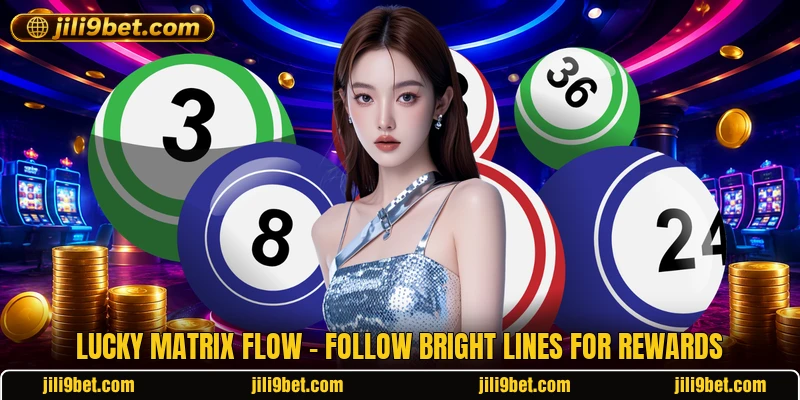 Lucky Matrix Flow - Follow Bright Lines For Rewards