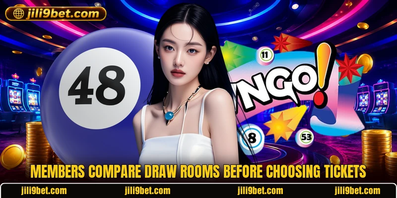 Members compare draw rooms before choosing tickets