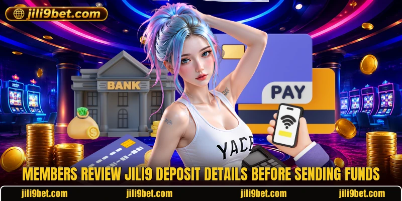 Members review JILI9 deposit details before sending funds