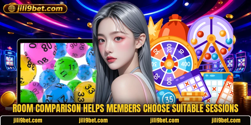 Room comparison helps members choose suitable sessions Room comparison helps members choose suitable sessions