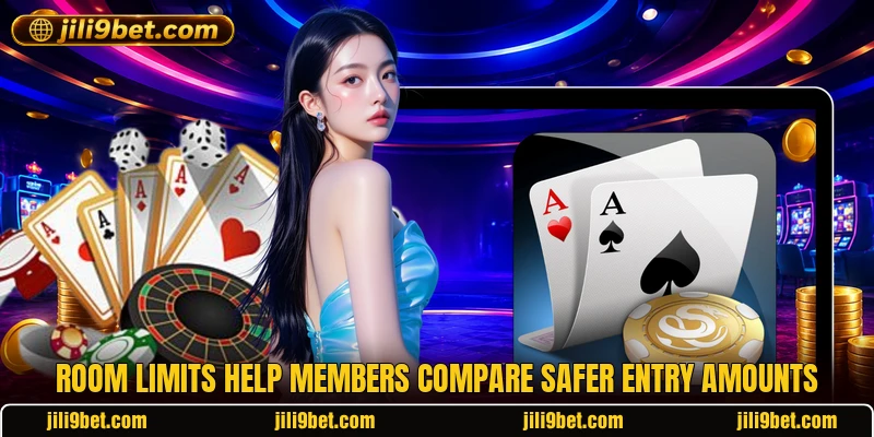 Room limits help members compare safer entry amounts Room limits help members compare safer entry amounts