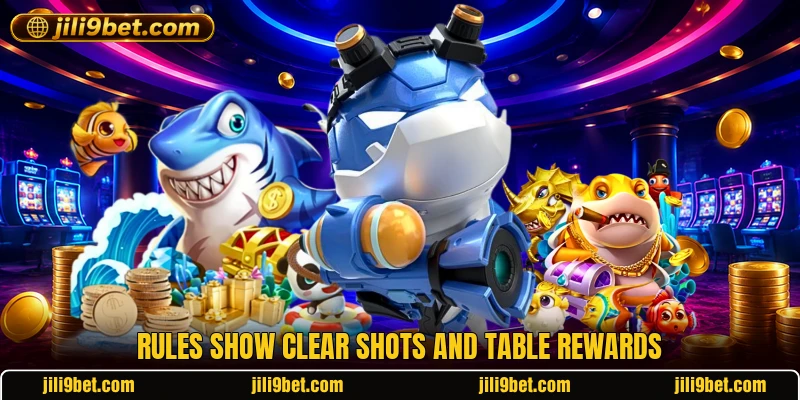 Rules show clear shots and table rewards